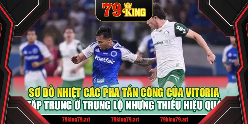 Sơ đồ nhiệt các pha tấn công của Vitoria – tập trung ở trung lộ nhưng thiếu hiệu quả Sơ đồ nhiệt các pha tấn công của Vitoria – tập trung ở trung lộ nhưng thiếu hiệu quả